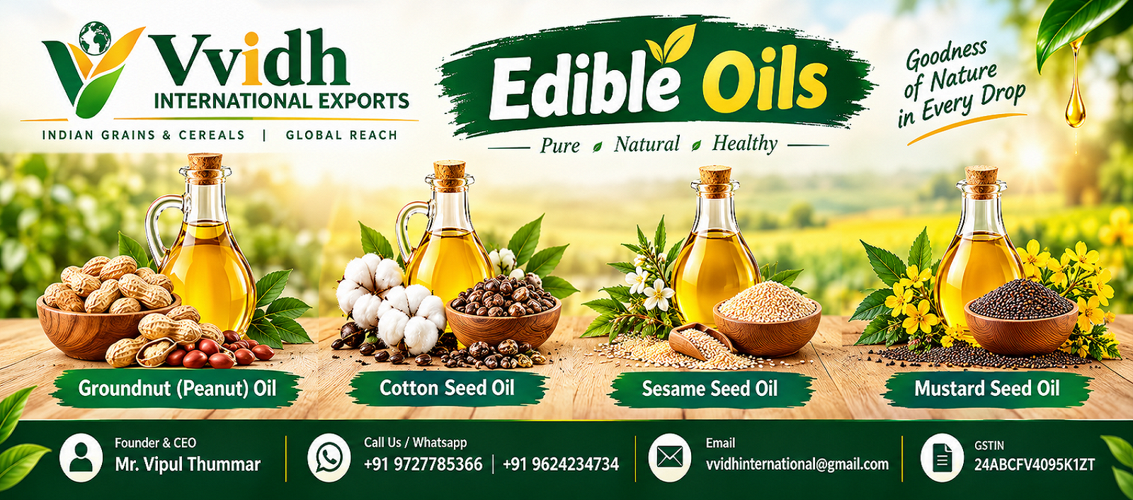 Home vvidh edible oils banner